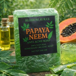 Papaya Neem Anti Acne Soap-Blossom Auras