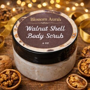 Saffron Walnut Face Body Scrub-Blossom Auras