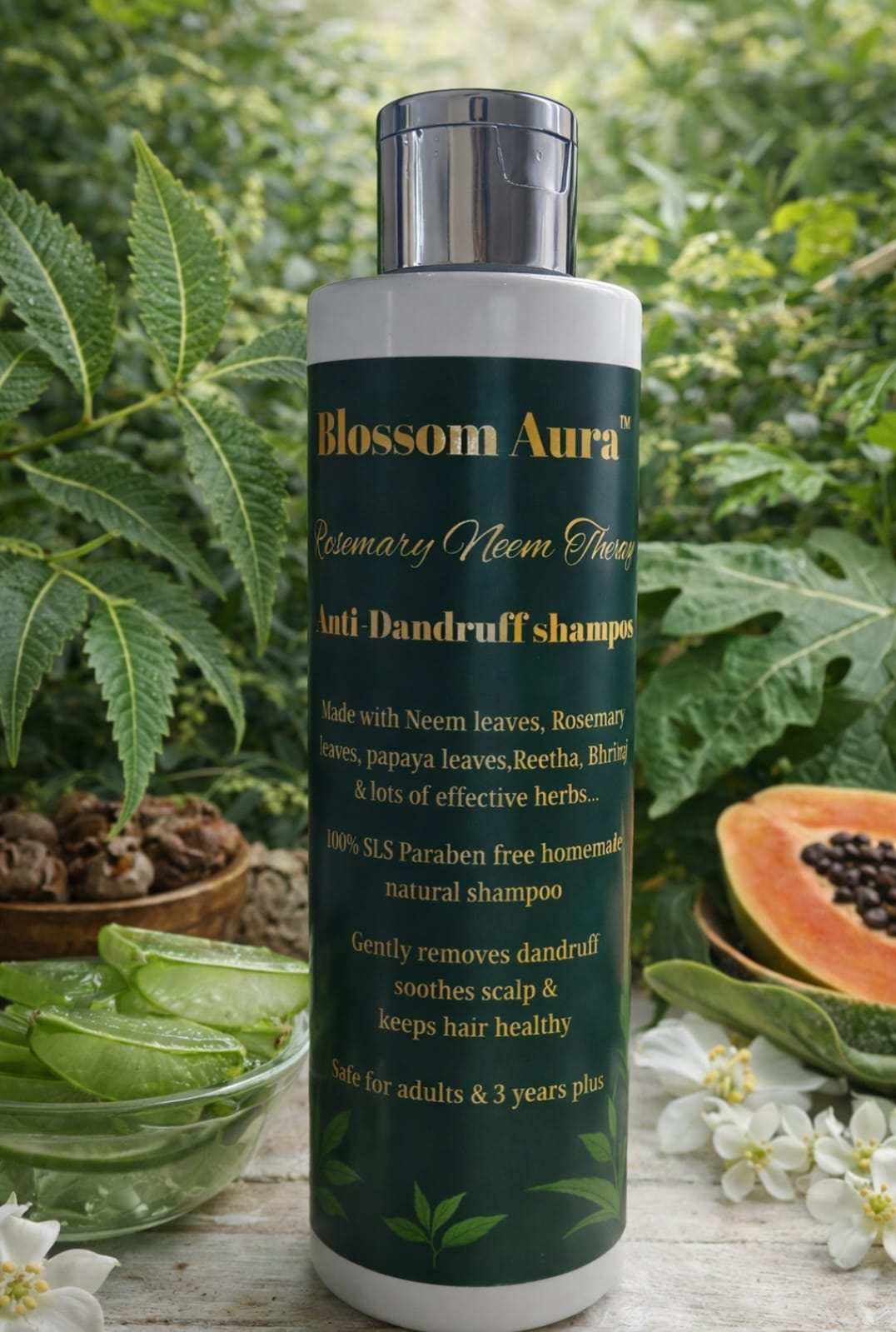 Anti-Dandruff Herbal Shampoo | Handmade Natural Shampoo for Clean & Healthy Scalp