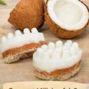 Coconut Milk Loofah Bathing Bar | Handmade Exfoliating Soap for Soft & Glowing Skin