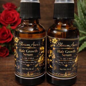 Blossom Aura’s Natural Hair Growth Serum – Herbal Oil Blend for Stronger, Thicker & Healthier Hair