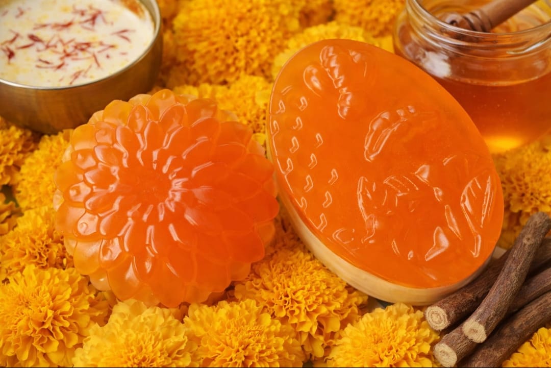 Handmade Milk Kesar Soap – Natural Skin Brightening & Nourishing Soap for Soft, Glowing Skin