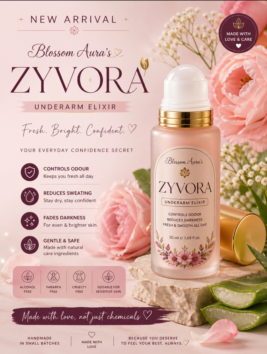 Zyvora Underarm Roll-On