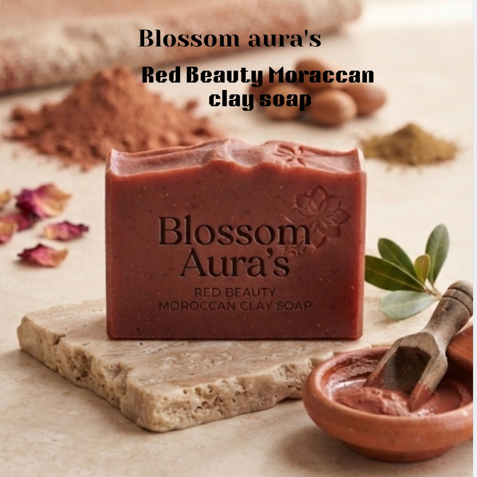 Red Beauty Moroccon Clay Soap
