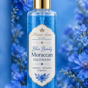 Blue Beauty Moroccan Face Wash | Natural Handmade Facial Cleanser